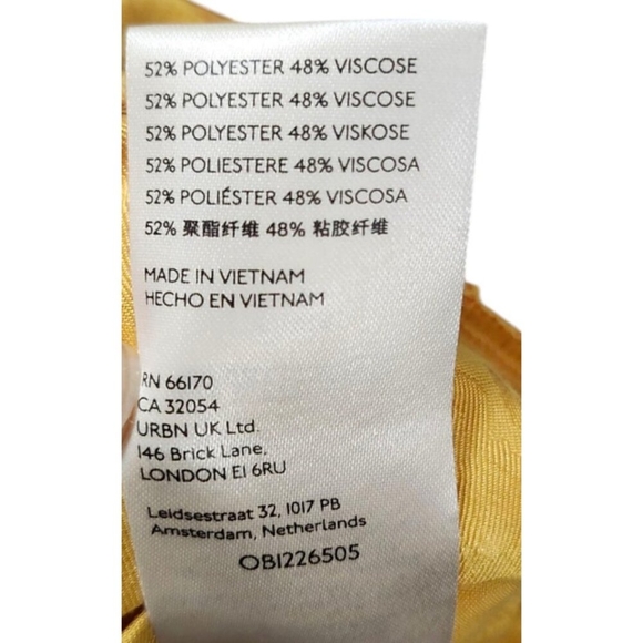 Maeve by Anthropologie Yellow Tiered Maxi Dress Size S - Picture 10 of 13